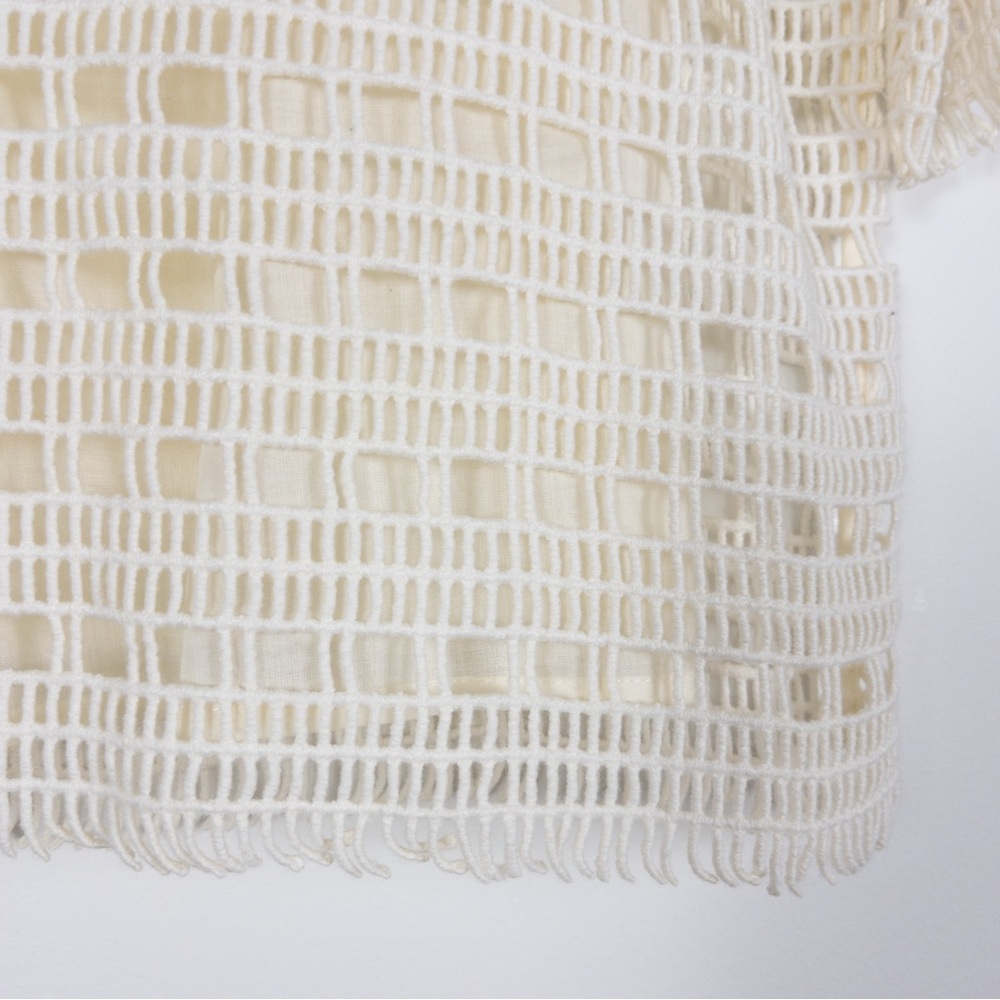 Tory Burch White Crochet Blouse - Picture 6 of 12